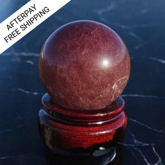 Strawberry Quartz sphere