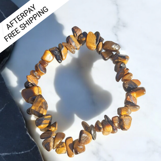 Tigers Eye chip bracelet